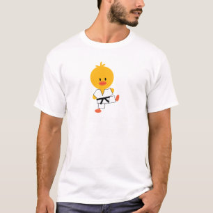 Karatechicken lurar rund halsutslagsplatsen tee