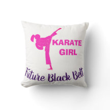Karateflicka Framtida Svarta Bälte Motiverande Dek