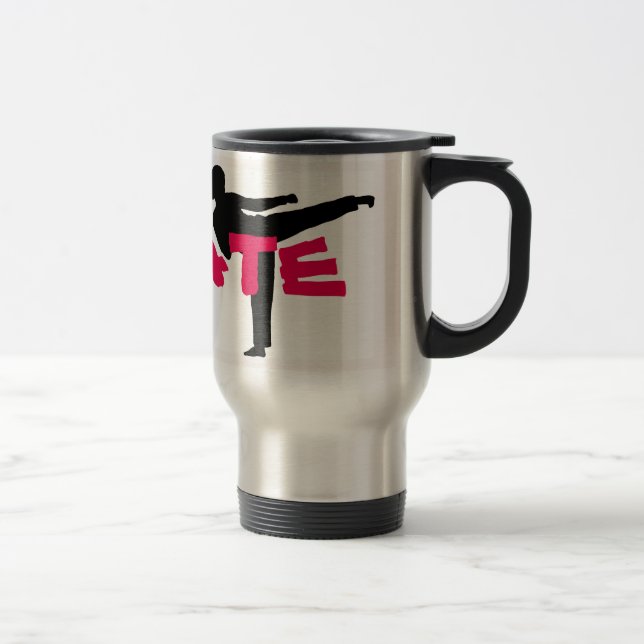Karateflickatravel mug resemugg (Höger)