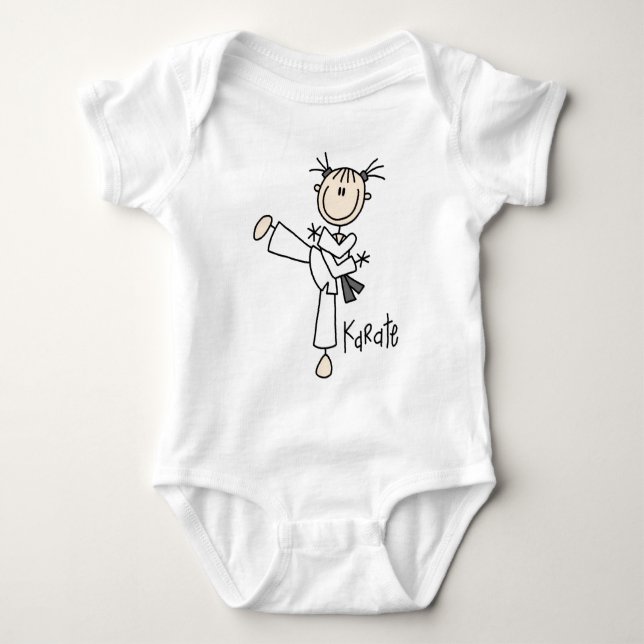 KarateflickaTshirts och gåvor Tee Shirt (Framsida)