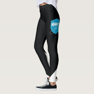 Karateflickor - damaskersvart leggings