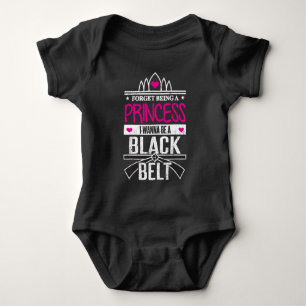 Karateflickor glömmer Princess Vara ett svart T Shirt