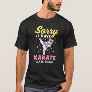 KarateFor Karate Studenter Girls Unicorn T Shirt