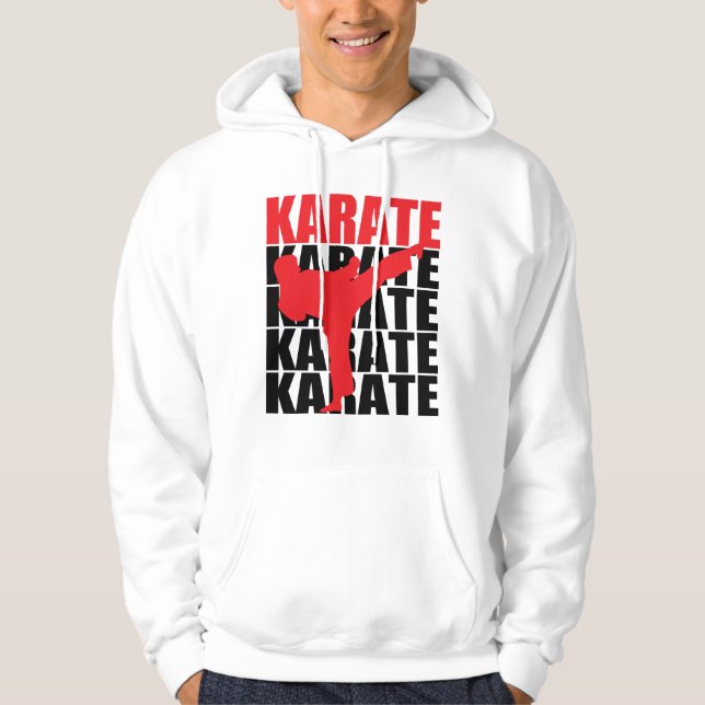 KarateHoodie Sweatshirt Med Luva (Framsida)