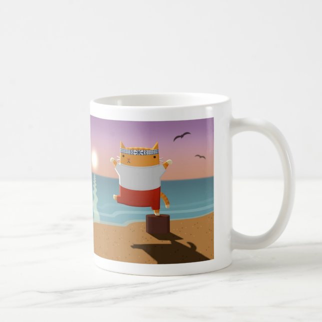 Karatekattunge! Kaffemugg (Höger)