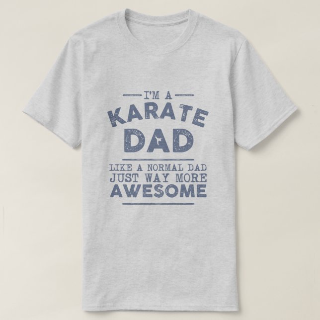 Karatepappavintage (blått) t shirt (Design framsida)
