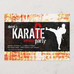 Karatepartyinbjudan Inbjudningar