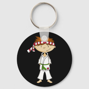 Karatepojke Keychain Nyckelring