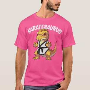 Karatesaurus Dinosaur Karate T Shirt