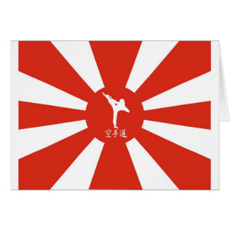 Karatestrålar Hälsningskort