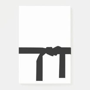 Karatesvartbälte Post-it Block