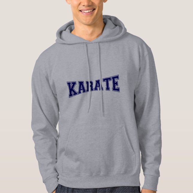 Karateuniversitetenstil Sweatshirt Med Luva (Framsida)