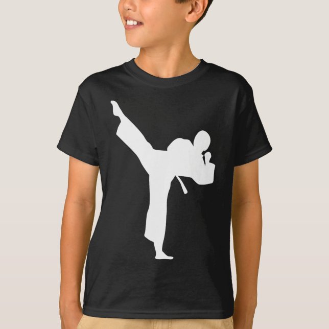 Karateutövare  t shirt (Framsida)