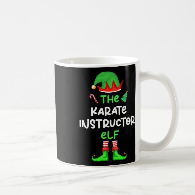 Karatinstruktören Elf-julmatchningen Pajam Kaffemugg (Höger)