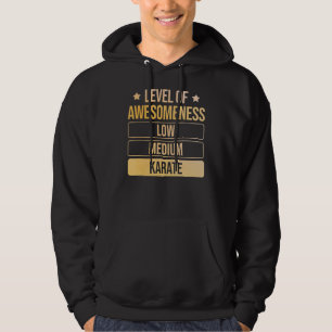 Karatnivå för vakenhet hoodie