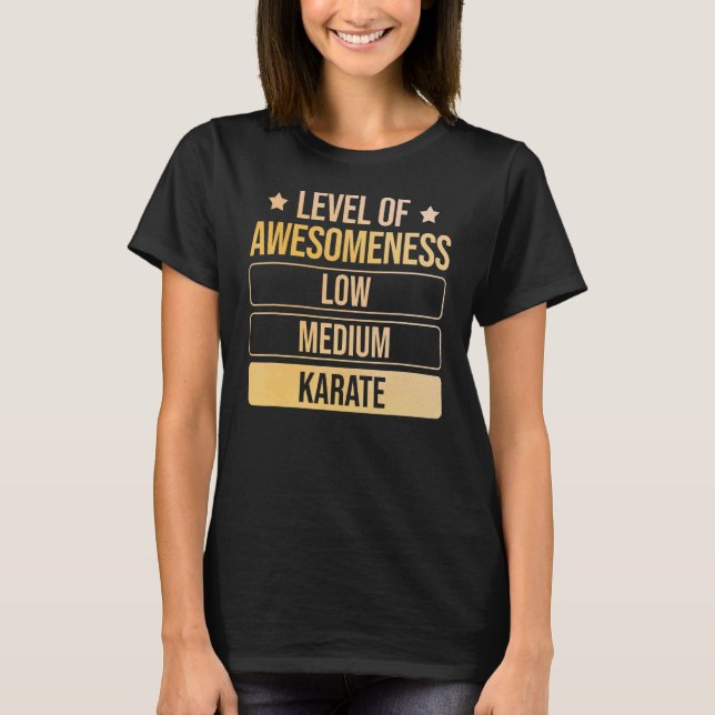 Karatnivå för vakenhet t shirt (Framsida)