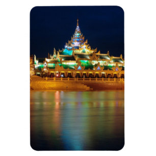 Karaweik slott, Yangon, Burma, Myanmar Magnet