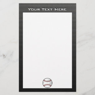 Karbonfiberutseende Baseball Brevpapper