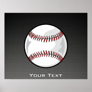 Karbonfiberutseende Baseball Poster