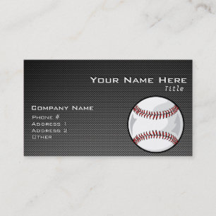Karbonfiberutseende Baseball Visitkort
