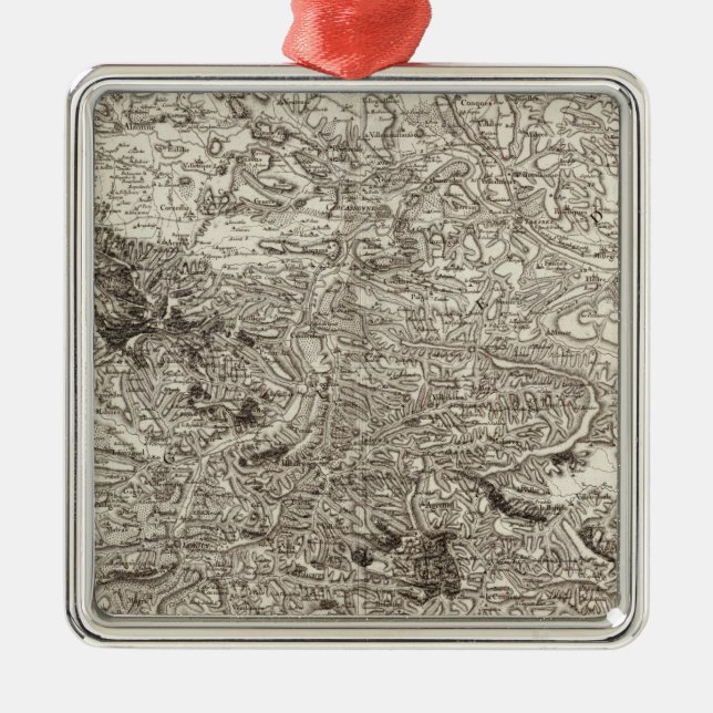 Karcassonne Julgransprydnad Metall (Framsidan)