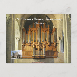 Karcassonne organ vykort