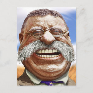 Karcature of Theodore Roosevelt Vykort
