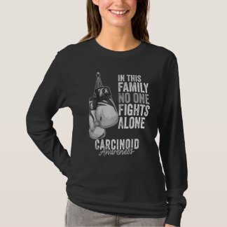 Karcinoider Awareness Month Handskar Zebra tryck G T Shirt