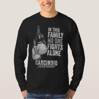 Karcinoider Awareness Month Handskar Zebra tryck G T Shirt