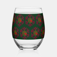 Kardad snöflinga-glas