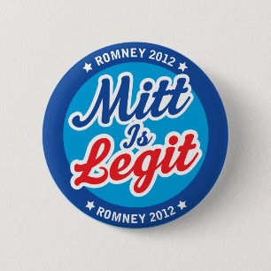 Kardan är legiten Romney 2012 Knapp