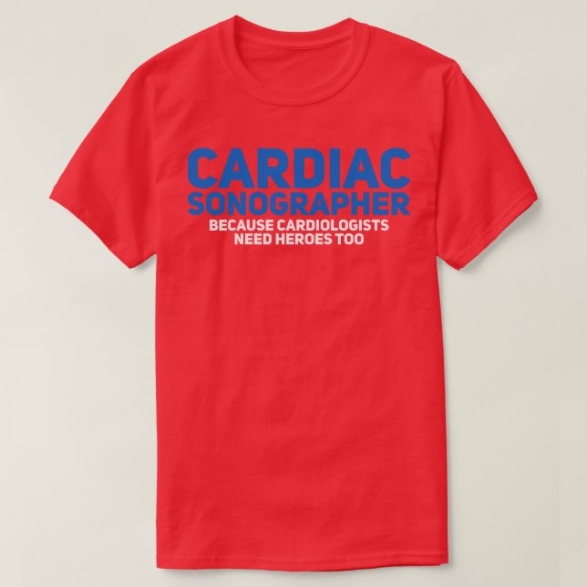 Kardiac Sonographer 3 T Shirt (Design framsida)