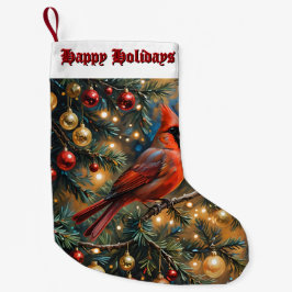 Kardinal ai art liten julstrumpa