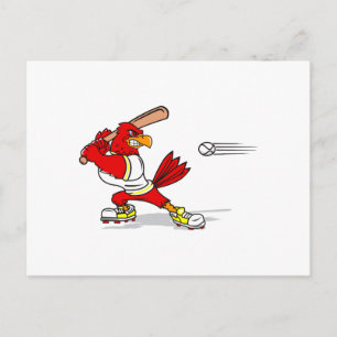 Kardinal Baseball Player Vykort