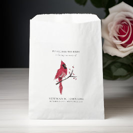 Kardinal Bird Seed Packet Funeral Memorial