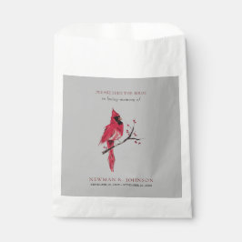 Kardinal Bird Seed Packet Funeral Memorial