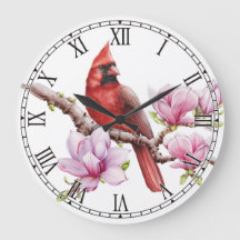 Kardinal Bird Wall Clock