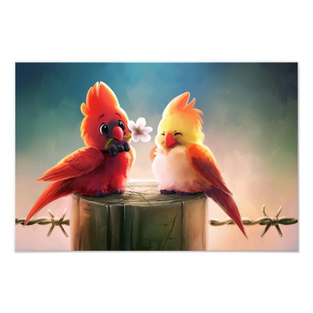 Kardinal Couple - Eric Proctor Fototryck (Framsidan)