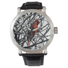 Kardinal fågelskådar armbandsur