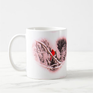 Kardinal för Sangriasnöhjärta - fågel Kaffemugg