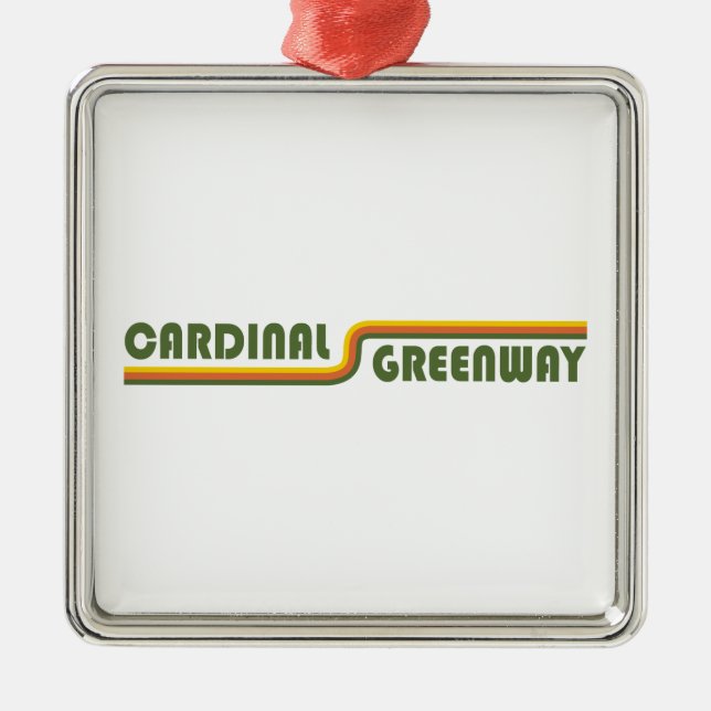 Kardinal Greenway Indiana Julgransprydnad Metall (Framsidan)