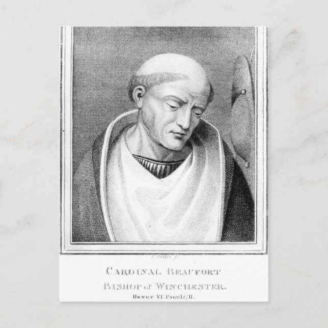 Kardinal Henry Beaufort, Winchester-biskop Vykort (Framsida)
