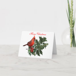 Kardinal Holly-julkort Tack Kort
