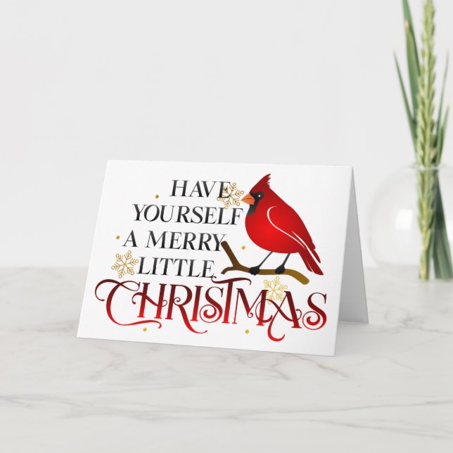 Kardinal jul helgkort (Framsida)