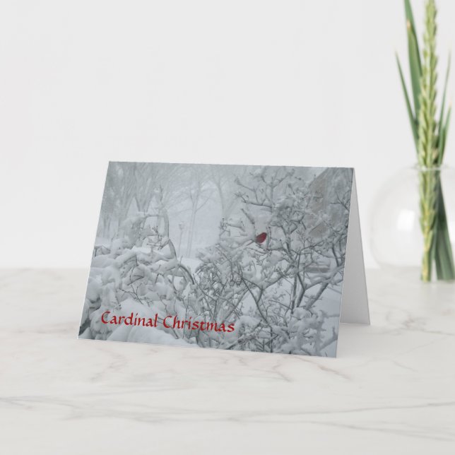 Kardinal jul helgkort (Framsida)