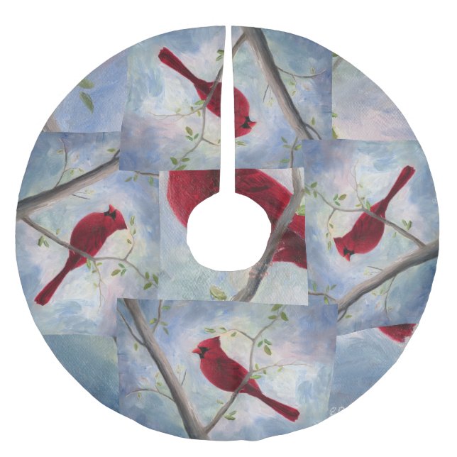 Kardinal Julgransmatta Borstad Polyester (Framsidan)