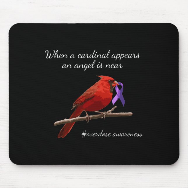 Kardinal Lila Ribbon Overdose Awareness Angel Musmatta (Framsidan)