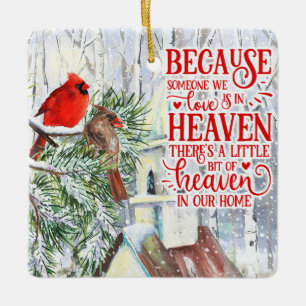 Kardinal Loved One Memory Ornament