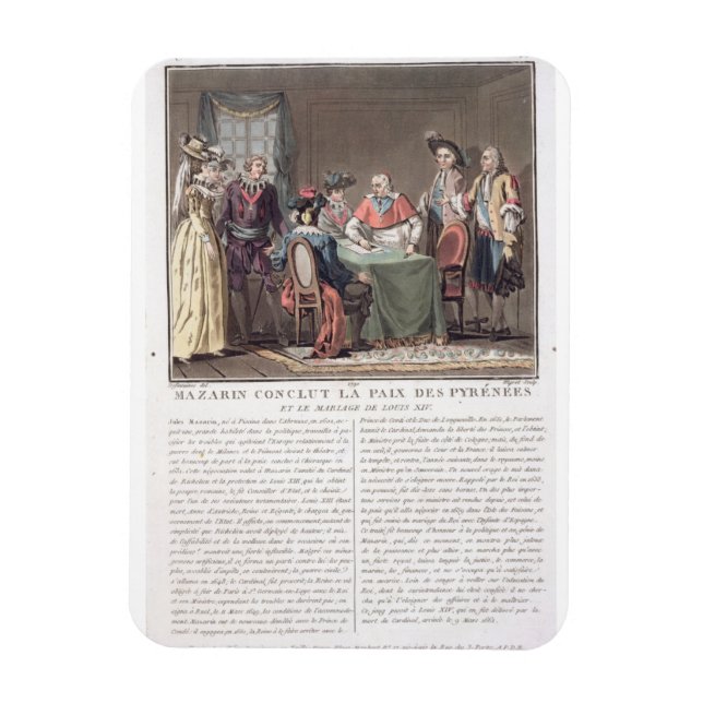 Kardinal Mazarin (1602-61) avslutar Peace of Magnet (Vertikal)