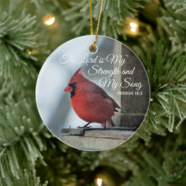Kardinal Memorial Jul Ornaments Personlig Julgransprydnad Keramik